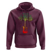 Reggae Music Guitar Rastafarian Roots Rasta Jamaican Hoodie - Wonder Print Shop