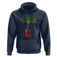 Reggae Music Guitar Rastafarian Roots Rasta Jamaican Hoodie - Wonder Print Shop