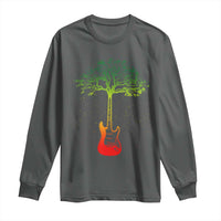 Reggae Music Guitar Rastafarian Roots Rasta Jamaican Long Sleeve Shirt - Wonder Print Shop