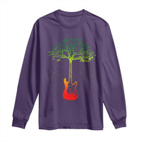 Reggae Music Guitar Rastafarian Roots Rasta Jamaican Long Sleeve Shirt - Wonder Print Shop