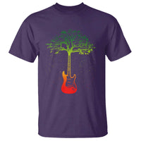 Reggae Music Guitar Rastafarian Roots Rasta Jamaican T Shirt - Wonder Print Shop