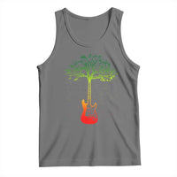 Reggae Music Guitar Rastafarian Roots Rasta Jamaican Tank Top - Wonder Print Shop