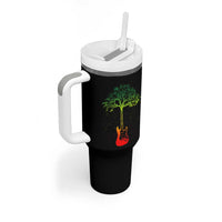 Reggae Music Guitar Rastafarian Roots Rasta Jamaican Tumbler With Handle - Wonder Print Shop