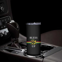 Bless Up Skinny Tumbler Rastafari Lion Of Judah Reggae Music - Wonder Print Shop