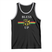 Bless Up Tank Top Rastafari Lion Of Judah Reggae Music - Wonder Print Shop