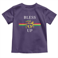 Bless Up Toddler T Shirt Rastafari Lion Of Judah Reggae Music - Wonder Print Shop