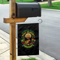 Haile Selassie Garden Flag King Of Kings His Imperial Majesty Rastafari Flag - Wonder Print Shop
