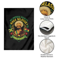 Haile Selassie Garden Flag King Of Kings His Imperial Majesty Rastafari Flag - Wonder Print Shop