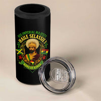 Haile Selassie 4 in 1 Can Cooler Tumbler King Of Kings His Imperial Majesty Rastafari Flag - Wonder Print Shop
