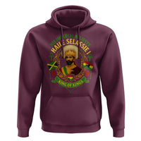 Haile Selassie Hoodie King Of Kings His Imperial Majesty Rastafari Flag - Wonder Print Shop