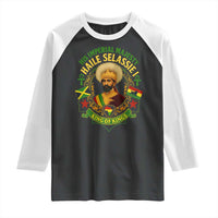 Haile Selassie Raglan Shirt King Of Kings His Imperial Majesty Rastafari Flag - Wonder Print Shop