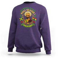 Haile Selassie Sweatshirt King Of Kings His Imperial Majesty Rastafari Flag - Wonder Print Shop