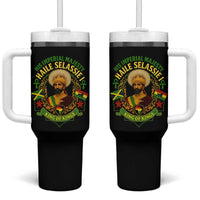 Haile Selassie Tumbler With Handle King Of Kings His Imperial Majesty Rastafari Flag - Wonder Print Shop