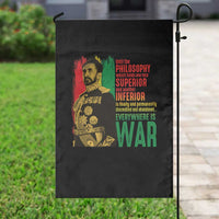 Haile Selassie Quotes Garden Flag Until The Philosophy Which Holds One Race Speech War - Wonder Print Shop