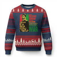 Haile Selassie Quotes Ugly Christmas Sweater Until The Philosophy Which Holds One Race Speech War - Wonder Print Shop