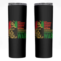 Haile Selassie Quotes Skinny Tumbler Until The Philosophy Which Holds One Race Speech War - Wonder Print Shop