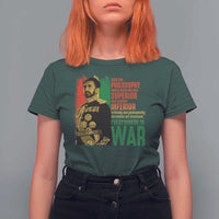 Haile Selassie Quotes T Shirt For Women Until The Philosophy Which Holds One Race Speech War - Wonder Print Shop