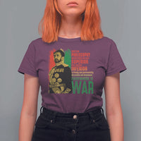 Haile Selassie Quotes T Shirt For Women Until The Philosophy Which Holds One Race Speech War - Wonder Print Shop