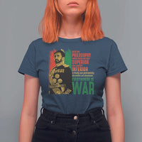 Haile Selassie Quotes T Shirt For Women Until The Philosophy Which Holds One Race Speech War - Wonder Print Shop