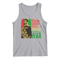 Haile Selassie Quotes Tank Top Until The Philosophy Which Holds One Race Speech War - Wonder Print Shop