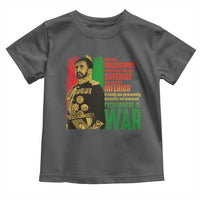 Haile Selassie Quotes Toddler T Shirt Until The Philosophy Which Holds One Race Speech War - Wonder Print Shop
