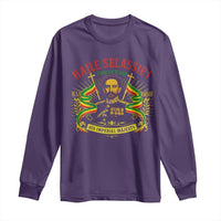 Haile Selassie Long Sleeve Shirt Ras Tafari King Of Kings His Imperial Majesty - Wonder Print Shop