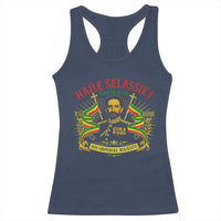Haile Selassie Racerback Tank Top Ras Tafari King Of Kings His Imperial Majesty - Wonder Print Shop