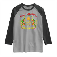 Haile Selassie Raglan Shirt Ras Tafari King Of Kings His Imperial Majesty - Wonder Print Shop