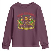 Haile Selassie Youth Sweatshirt Ras Tafari King Of Kings His Imperial Majesty - Wonder Print Shop