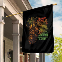 Haile Selassie Quotes Garden Flag History Teaches Us That Unity Is Strength Rasta Lions of Judah - Wonder Print Shop