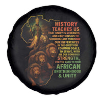 Haile Selassie Quotes Spare Tire Cover History Teaches Us That Unity Is Strength Rasta Lions of Judah - Wonder Print Shop