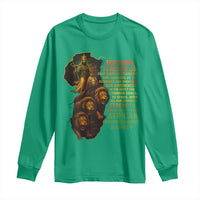 Haile Selassie Quotes Long Sleeve Shirt History Teaches Us That Unity Is Strength Rasta Lions of Judah - Wonder Print Shop