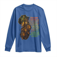 Haile Selassie Quotes Long Sleeve Shirt History Teaches Us That Unity Is Strength Rasta Lions of Judah - Wonder Print Shop