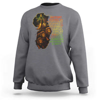 Haile Selassie Quotes Sweatshirt History Teaches Us That Unity Is Strength Rasta Lions of Judah - Wonder Print Shop