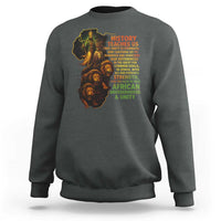 Haile Selassie Quotes Sweatshirt History Teaches Us That Unity Is Strength Rasta Lions of Judah - Wonder Print Shop