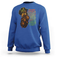 Haile Selassie Quotes Sweatshirt History Teaches Us That Unity Is Strength Rasta Lions of Judah - Wonder Print Shop