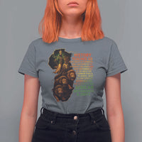Haile Selassie Quotes T Shirt For Women History Teaches Us That Unity Is Strength Rasta Lions of Judah - Wonder Print Shop