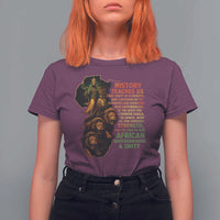 Haile Selassie Quotes T Shirt For Women History Teaches Us That Unity Is Strength Rasta Lions of Judah - Wonder Print Shop