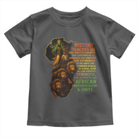 Haile Selassie Quotes Toddler T Shirt History Teaches Us That Unity Is Strength Rasta Lions of Judah - Wonder Print Shop