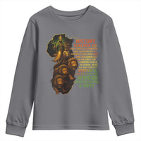 Haile Selassie Quotes Youth Sweatshirt History Teaches Us That Unity Is Strength Rasta Lions of Judah - Wonder Print Shop