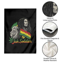 Jah Soldier Garden Flag Lion Of Judah Reggae Rastafari Flag - Wonder Print Shop