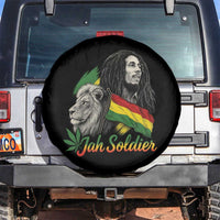 Jah Soldier Spare Tire Cover Lion Of Judah Reggae Rastafari Flag - Wonder Print Shop
