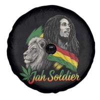 Jah Soldier Spare Tire Cover Lion Of Judah Reggae Rastafari Flag - Wonder Print Shop