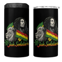 Jah Soldier 4 in 1 Can Cooler Tumbler Lion Of Judah Reggae Rastafari Flag - Wonder Print Shop