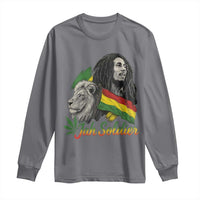 Jah Soldier Long Sleeve Shirt Lion Of Judah Reggae Rastafari Flag - Wonder Print Shop