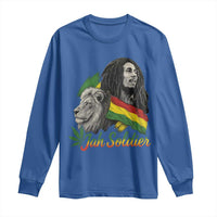 Jah Soldier Long Sleeve Shirt Lion Of Judah Reggae Rastafari Flag - Wonder Print Shop