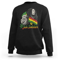 Jah Soldier Sweatshirt Lion Of Judah Reggae Rastafari Flag - Wonder Print Shop