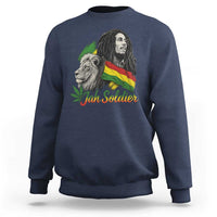 Jah Soldier Sweatshirt Lion Of Judah Reggae Rastafari Flag - Wonder Print Shop