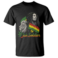 Jah Soldier T Shirt Lion Of Judah Reggae Rastafari Flag - Wonder Print Shop