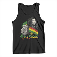 Jah Soldier Tank Top Lion Of Judah Reggae Rastafari Flag - Wonder Print Shop